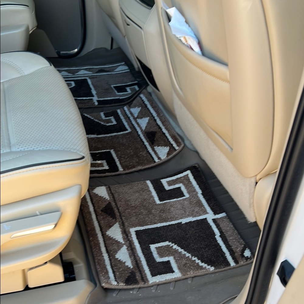 Brown Geometric Pattern Rug Swatch ~ Southwest Native American Delight